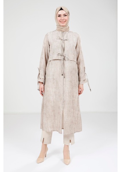 Düğüm Detaylı Bej Giy Çık 9194