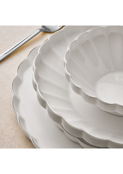 Margaret Platin 54 Parça 12 Kişilik Yemek Takımı