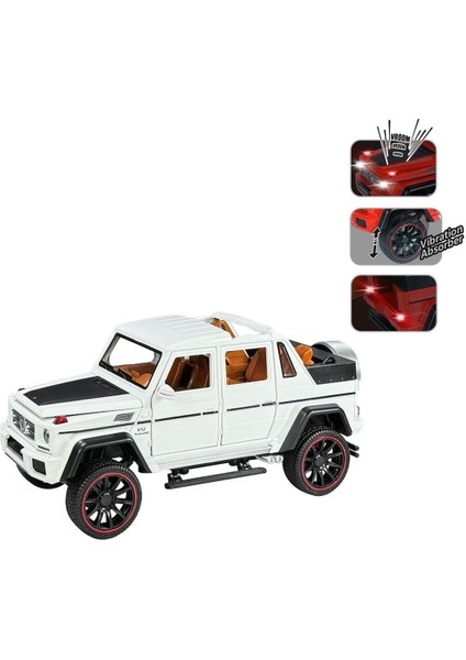 HCL-902 Çek Bırak 1:22 Sesli ve Işıklı Metal Jeep -Vardem