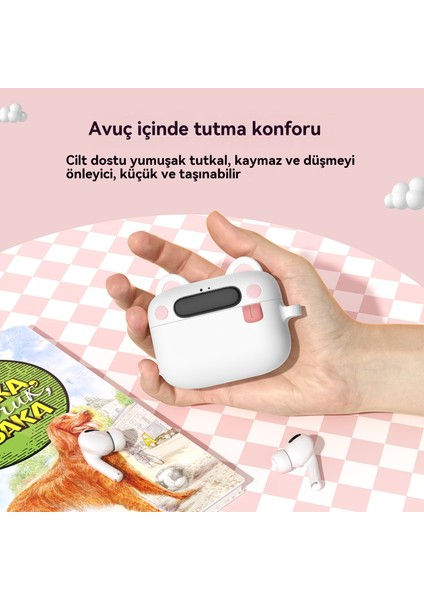 Sevimli Hayvan Şekillendirme Silikon Airpods Pro/pro2 Bluetooth Kulaklık Seti Için (Yurt Dışından)