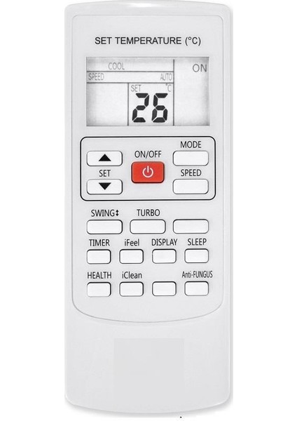 Electrolux EXP26U538CW Ile Uyumlu Mobil Portatif Klima Kumandası