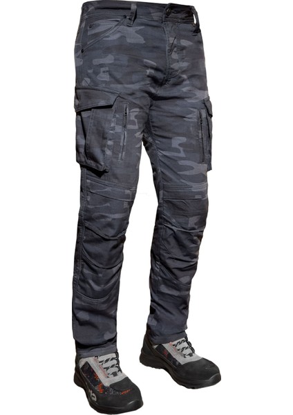 Truva Cargo Camo Korumalı Motosiklet Pantolonu Erkek
