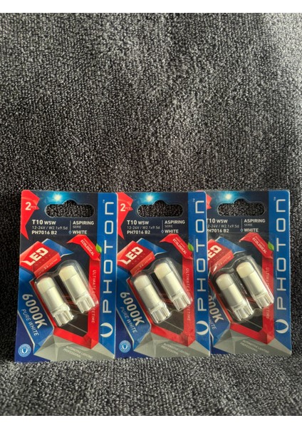 Photon T10 W5W Blister PH7016 B2 (Beyaz)