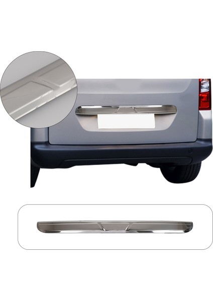 Peugeot Partner Tepee Uyumlu 2008-2018 Krom Bagaj Çıtası Paslanmaz Çelik