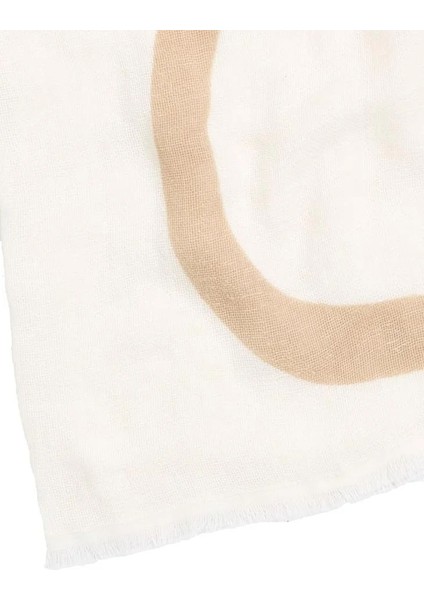 Bold Logo Cotton Hemp Scarf modelleri