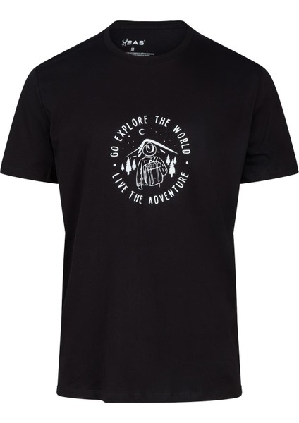 Alex Baskılı Erkek Sıfır Yaka T-Shirt