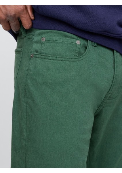 Erkek Yeşil Gapflex Slim Fit City Max Jean Pantolon modelleri