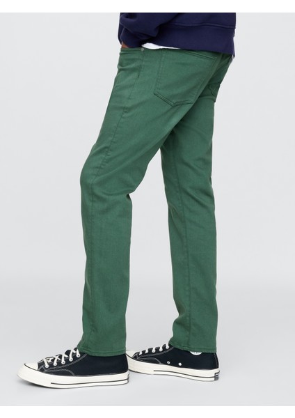 Erkek Yeşil Gapflex Slim Fit City Max Jean Pantolon indirimleri