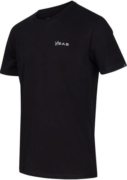 Alex Erkek Sıfır Yaka T-Shirt Siyah