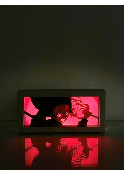 Tanjiro 3D Anime Lightbox Işıklı Kutu Tablo