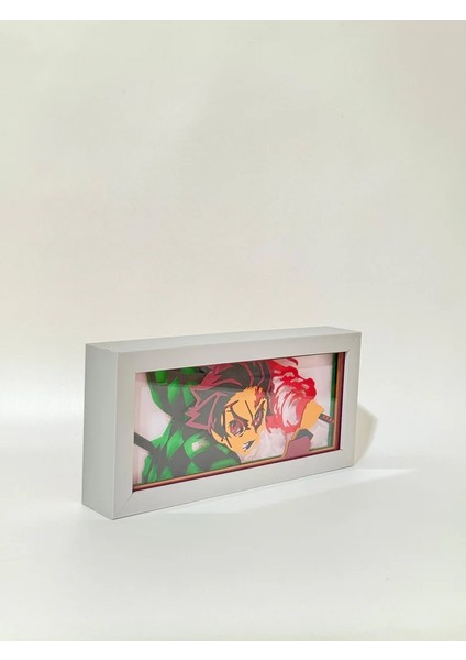 Tanjiro 3D Anime Lightbox Işıklı Kutu Tablo