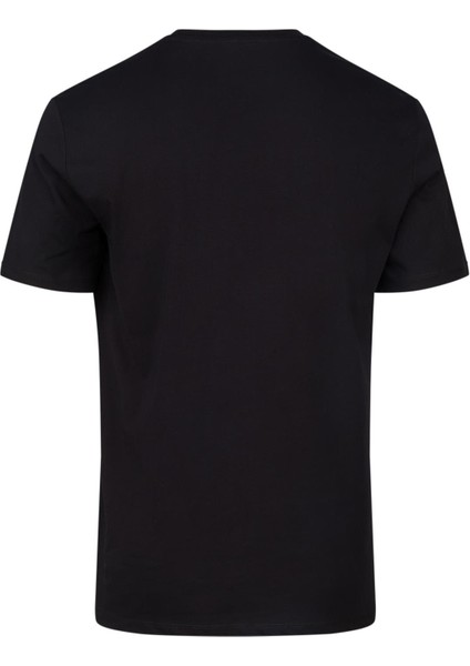 Alex Erkek Sıfır Yaka T-Shirt Siyah