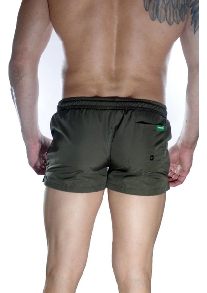 Modlive Erkek Yeşil Mini Mayo Short modelleri