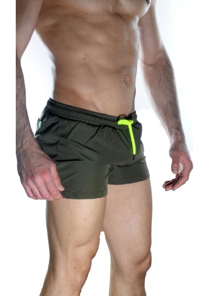 Modlive Erkek Yeşil Mini Mayo Short indirimleri