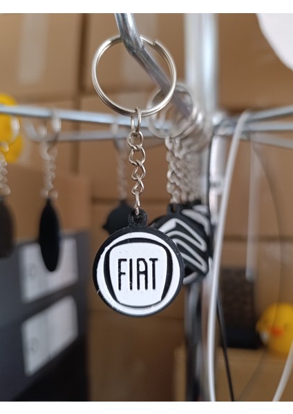 3D Baskı Fiat Oto Anahtarlık modelleri