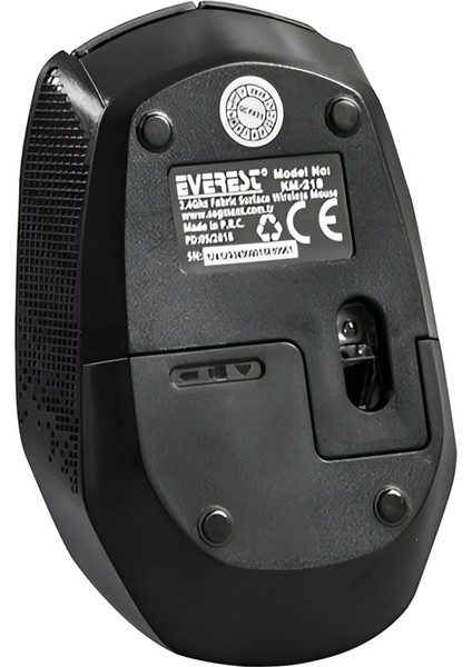 Everest KM-218 USB Gri 2.4ghz Kumaş Yüzey Kablosuz Mouse (4887)