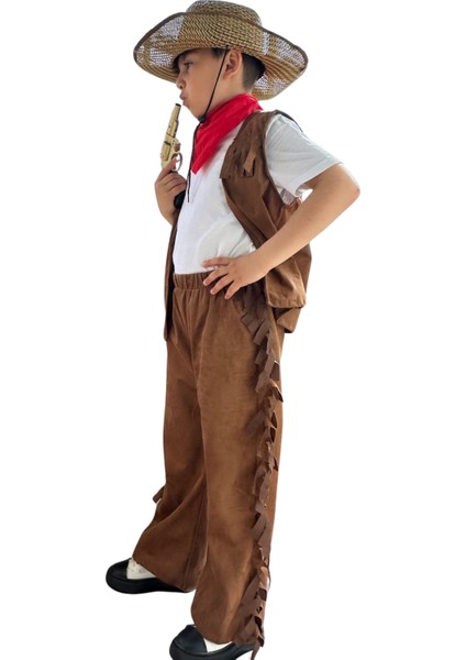 Kovboy Erkek Çocuk Tişört Kombin Kostüm fiyatları