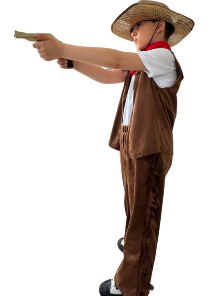 Kovboy Erkek Çocuk Tişört Kombin Kostüm modelleri