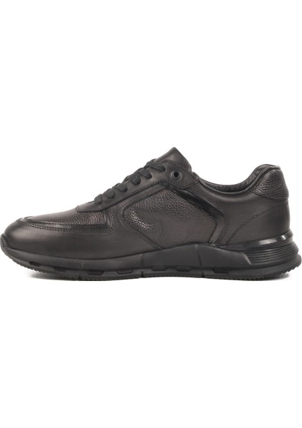 Siyah Hakiki Deri Erkek Sneaker 4K1836-6283 M