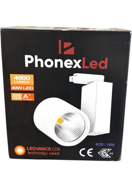 , 40 W Philips Çip, Philips Trafo 40 W Ray Spot, Ray Armatür, LED Ray Spot, Döküm Kasa, 4800 Lümen, Beyaz Kasa, 6500K (Beyaz Işık), 3000K(GÜNIŞIĞI Işık), 4000K (Naturel Beyaz) indirimleri