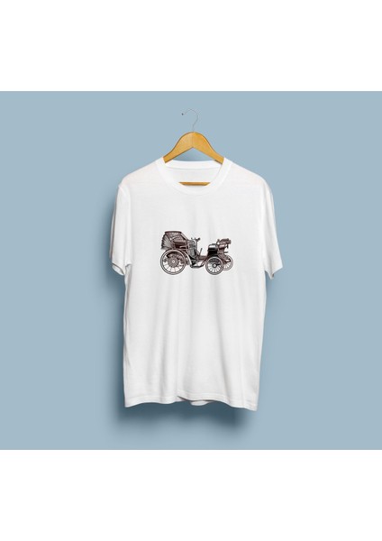 Oversize Eski Araba Tasarım Unisex T-Shirt