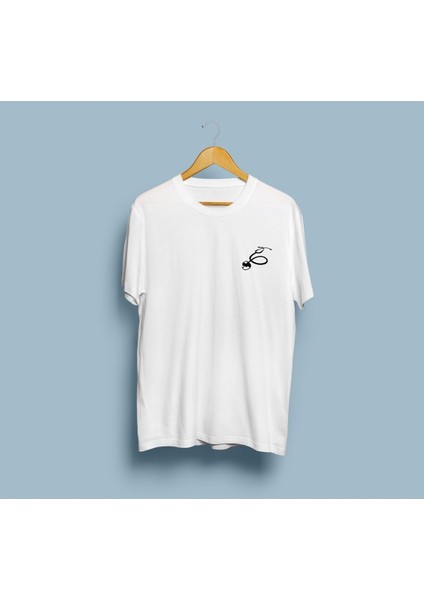 Oversize Steteskop Desenli Unisex T-Shirt