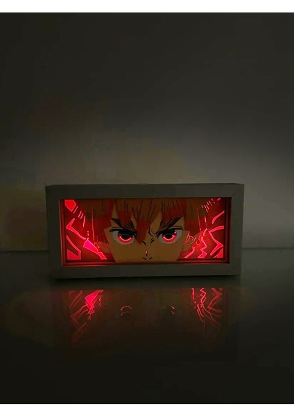 Zenitsu 3D Anime Lightbox Işıklı Kutu Tablo