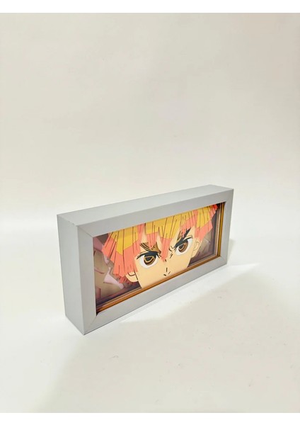 Zenitsu 3D Anime Lightbox Işıklı Kutu Tablo