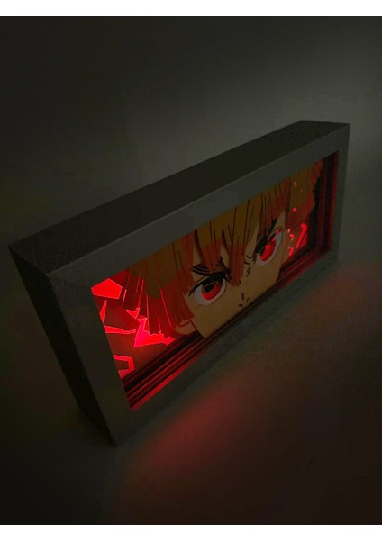 Zenitsu 3D Anime Lightbox Işıklı Kutu Tablo