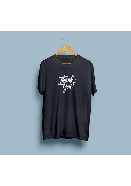 Oversize Thank You Yazılı Unisex T-Shirt