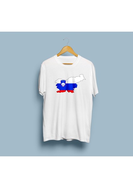 Oversize Slovenia / Slovenya Tasarım Unisex T-Shirt