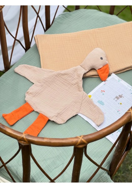 %100 Pamuk Müslin Bebek Uyku Arkadaşı