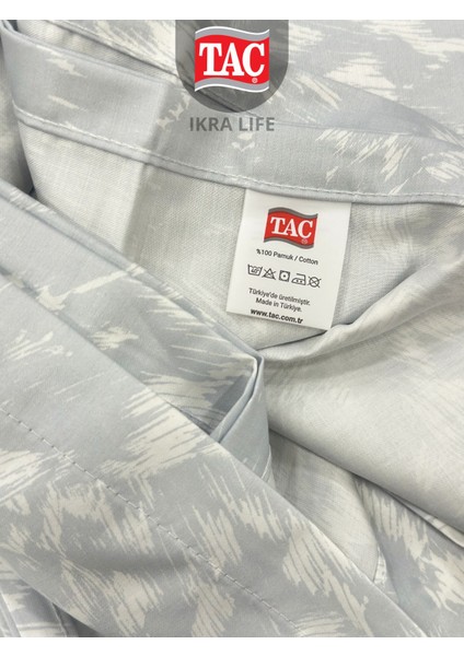 Yeni Sezon Pamuk Saten Çift Kişilik Nevresim Takımı Orniva Gri