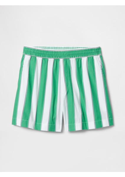 Kadın Yeşil Organik Pamuk Poplin Boxer Şort fırsatları