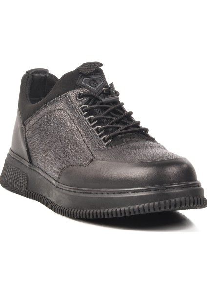 Siyah Hakiki Deri Erkek Sneaker 3K1235-2297 M