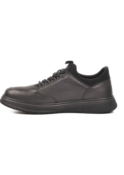 Siyah Hakiki Deri Erkek Sneaker 3K1235-2297 M