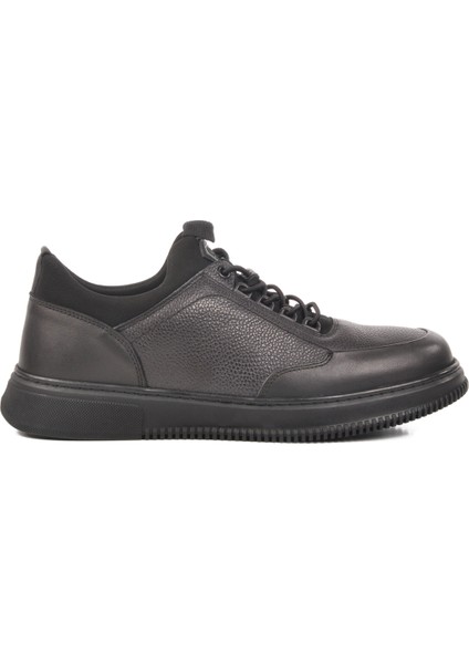 Siyah Hakiki Deri Erkek Sneaker 3K1235-2297 M