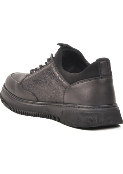 Siyah Hakiki Deri Erkek Sneaker 3K1235-2297 M