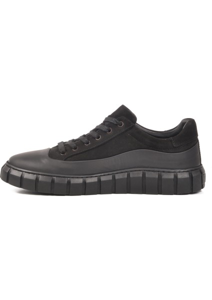 Siyah Nubuk Hakiki Deri Erkek Sneaker 2K0674-7662 M fiyatları