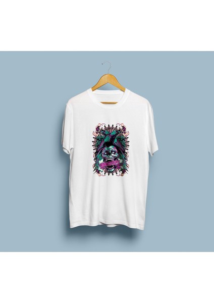 Oversize Anarchy Baskılı Unisex T-Shirt
