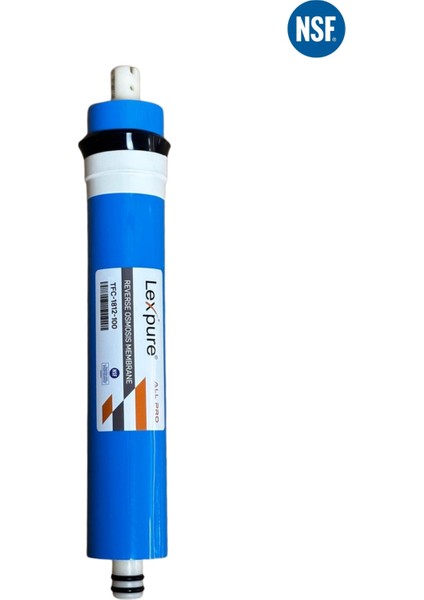 Lexpure Membran 100 Gpd Filtre Su Arıtma Filtresi 1000 Tds Değerine Kadar Güçlü Etki