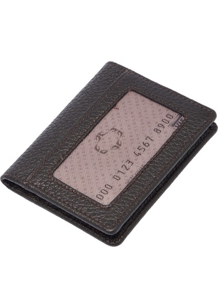 Kahve Hakiki Deri Unisex Kredi Kartlık - S1KK00001666-T0Y