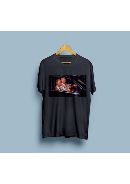 Oversize Tupac Araba Tasarım Unisex T-Shirt