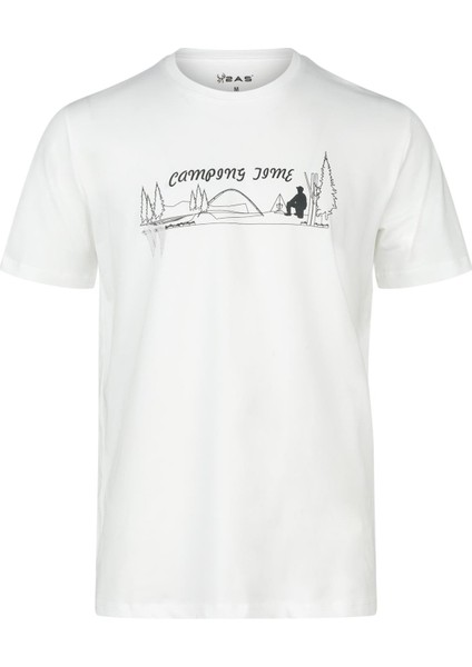 Alex Baskılı Erkek Sıfır Yaka T-Shirt