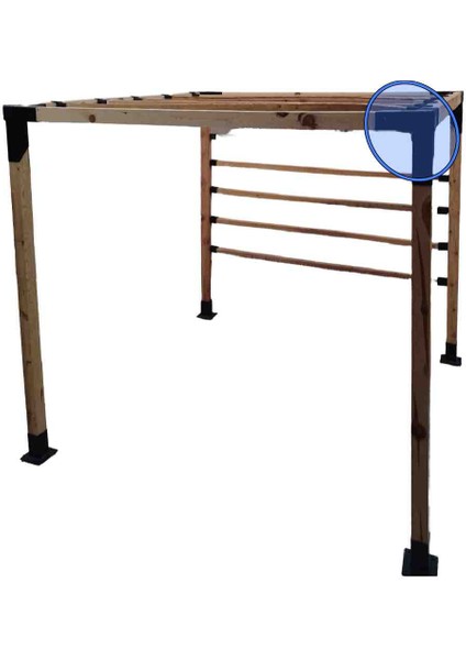 Pergola Kamelya Çardak 8X8CM Köşe 90° Montaj Aparatı Demir Bağlantı Metal Kiti Hırdavat Payanda Kiriş Kereste Tutucular Bahçe Teras Asma indirimleri