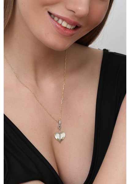 Kadın 925 Ayar Zirkon Taşlı Kılıç Kanat Kolye fiyatları