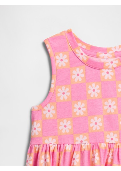 Kız Bebek Pembe Desenli Elbise fiyatları