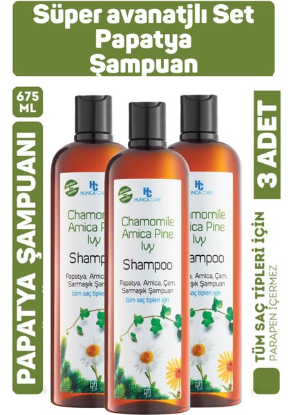 Papatya Şampuan 675 ml 3 Adet