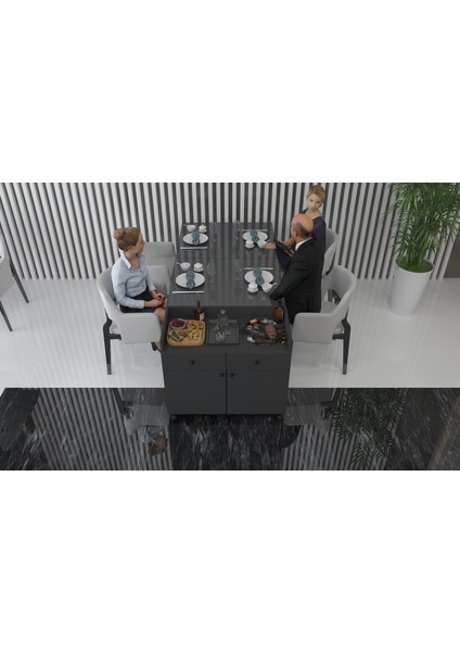 Antrasit Otel & Restaurant &cafe Dekoratif Servant