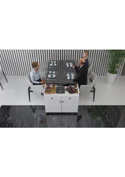 Antrasit Otel & Restaurant &cafe Dekoratif Servant